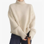Women’s Oversized Turtleneck Knit Sweater