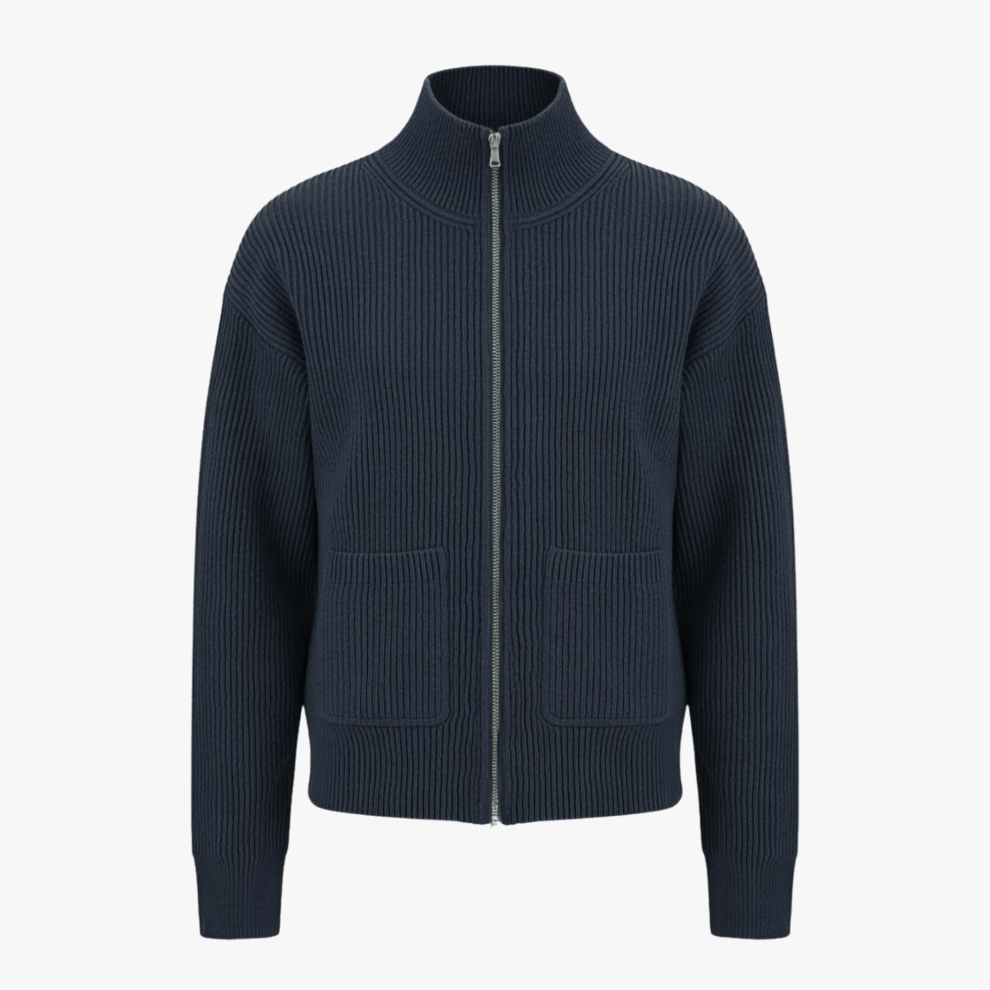 Men’s Zip-Up Knit Sweater