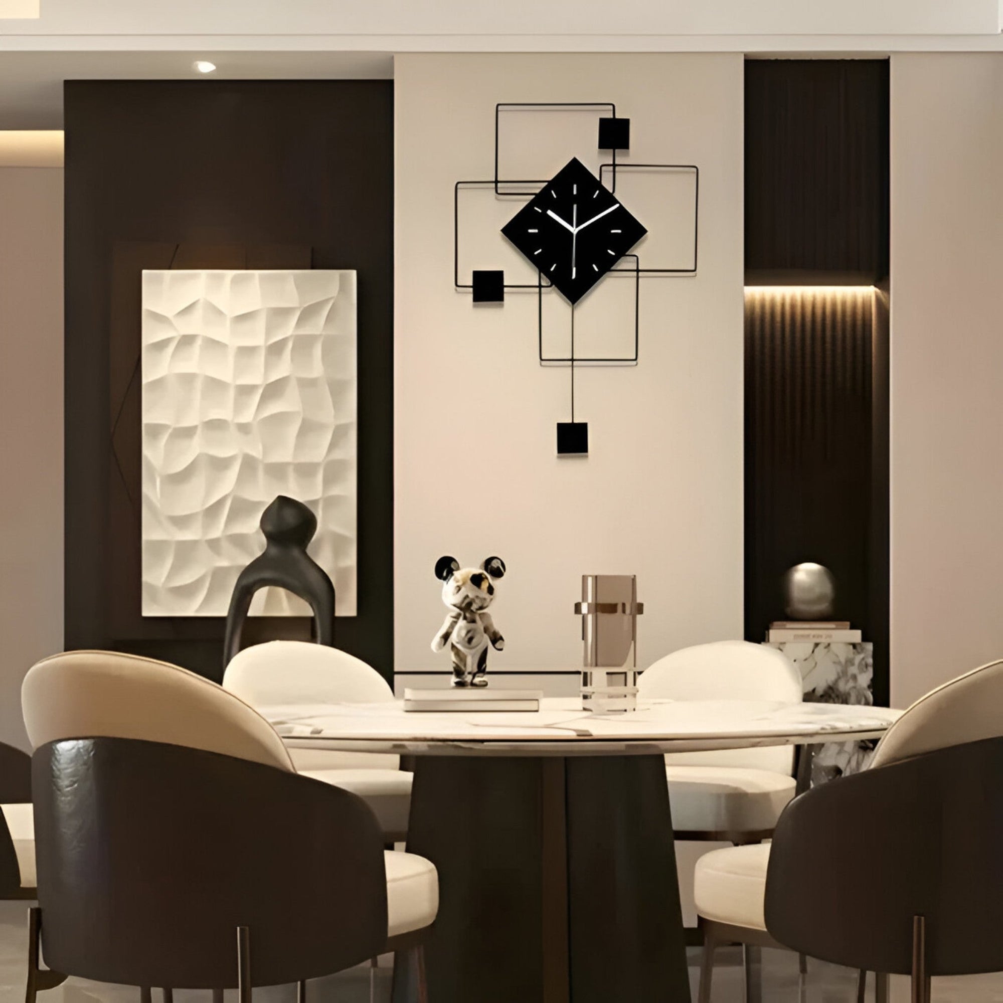 Modern Geometric Wall Clock