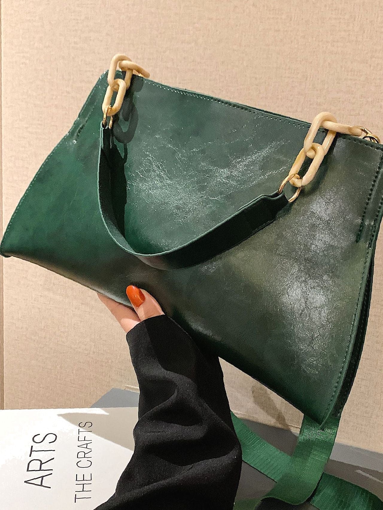 Chain Decor Shoulder Bag Women Shoulder Bag