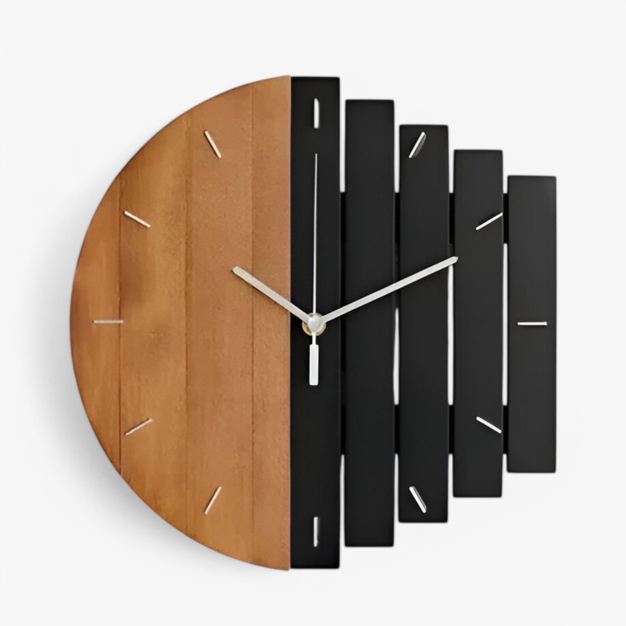 Large Wooden Modern Wall Clock
