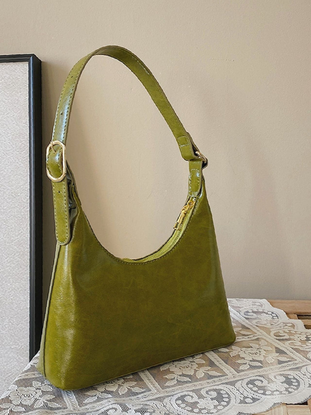 Baguette Shoulder Bag Vintage Design Women Handbag