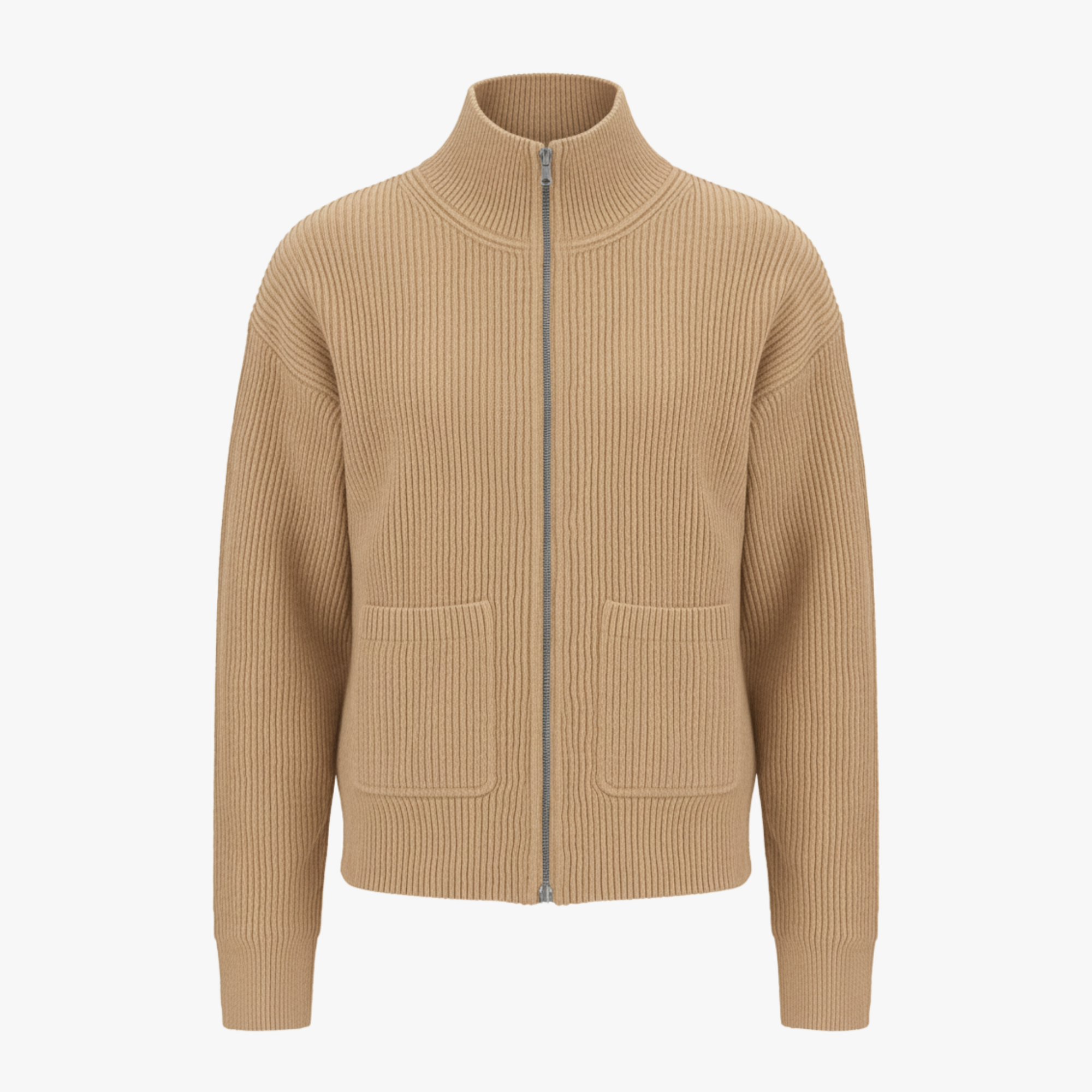 Men’s Zip-Up Knit Sweater