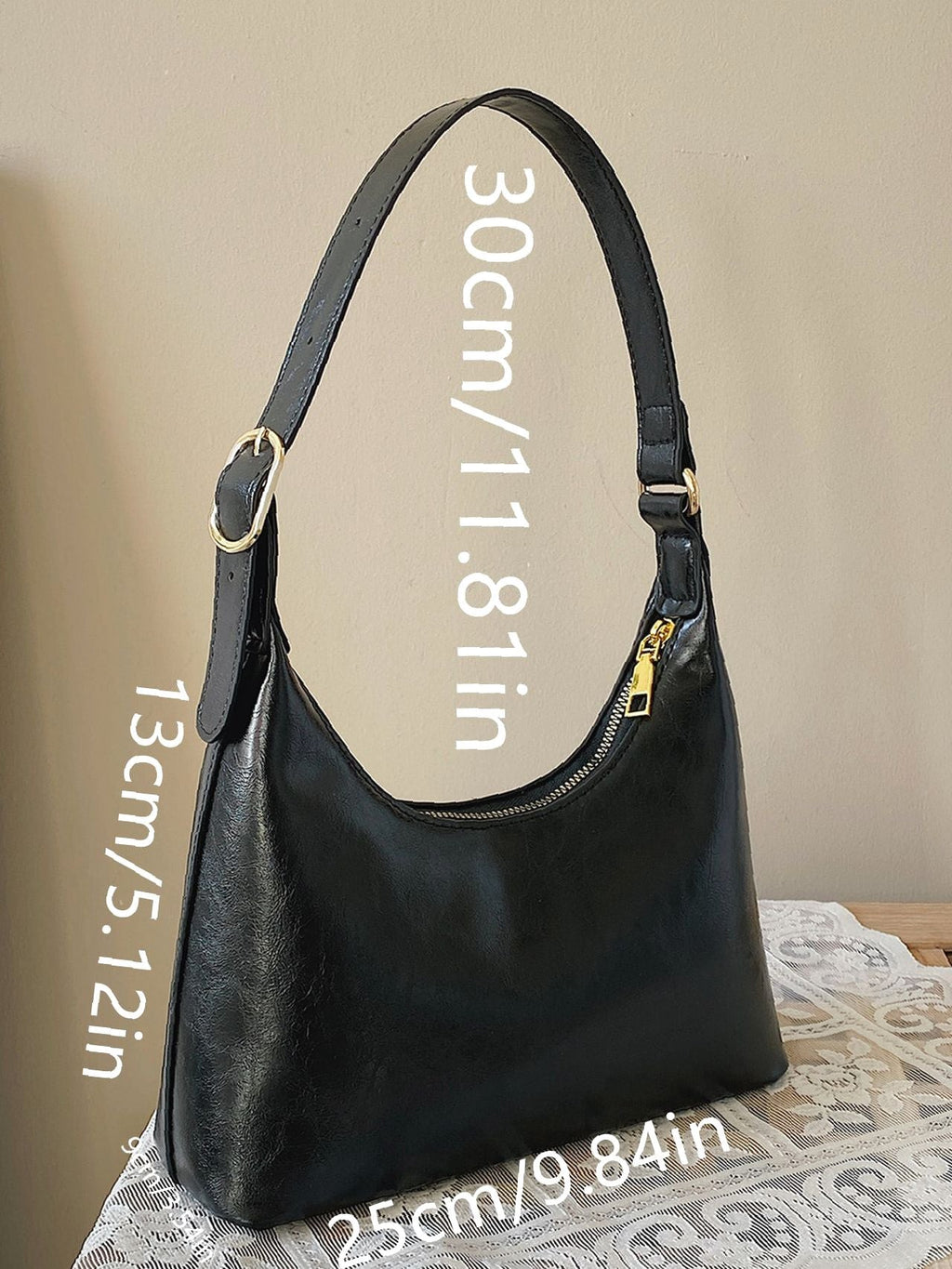 Baguette Shoulder Bag for Women Minimalist Handbag