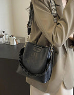 PU Bucket Bag Versatile Shoulder Handbag Women Tote Bag