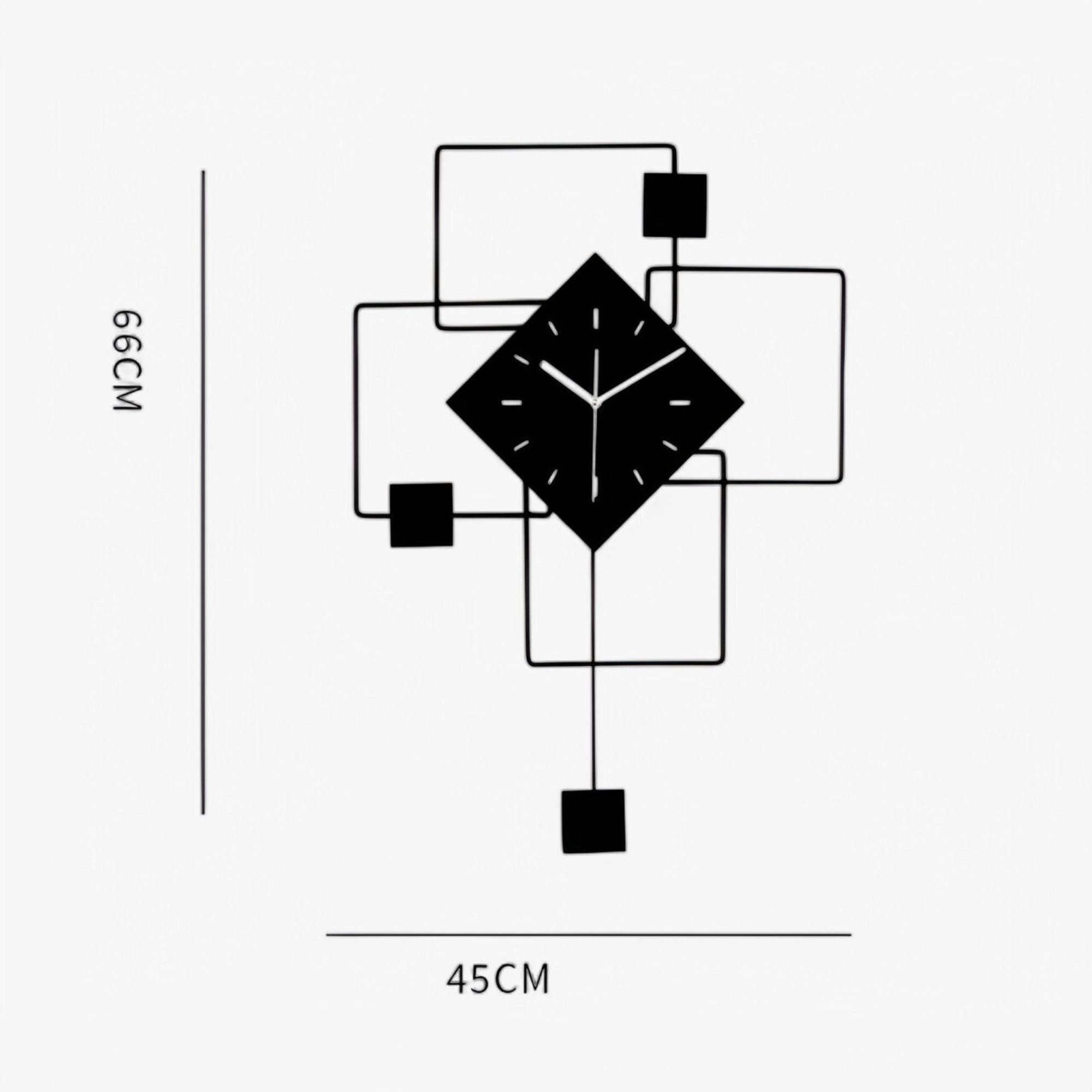 Modern Geometric Wall Clock