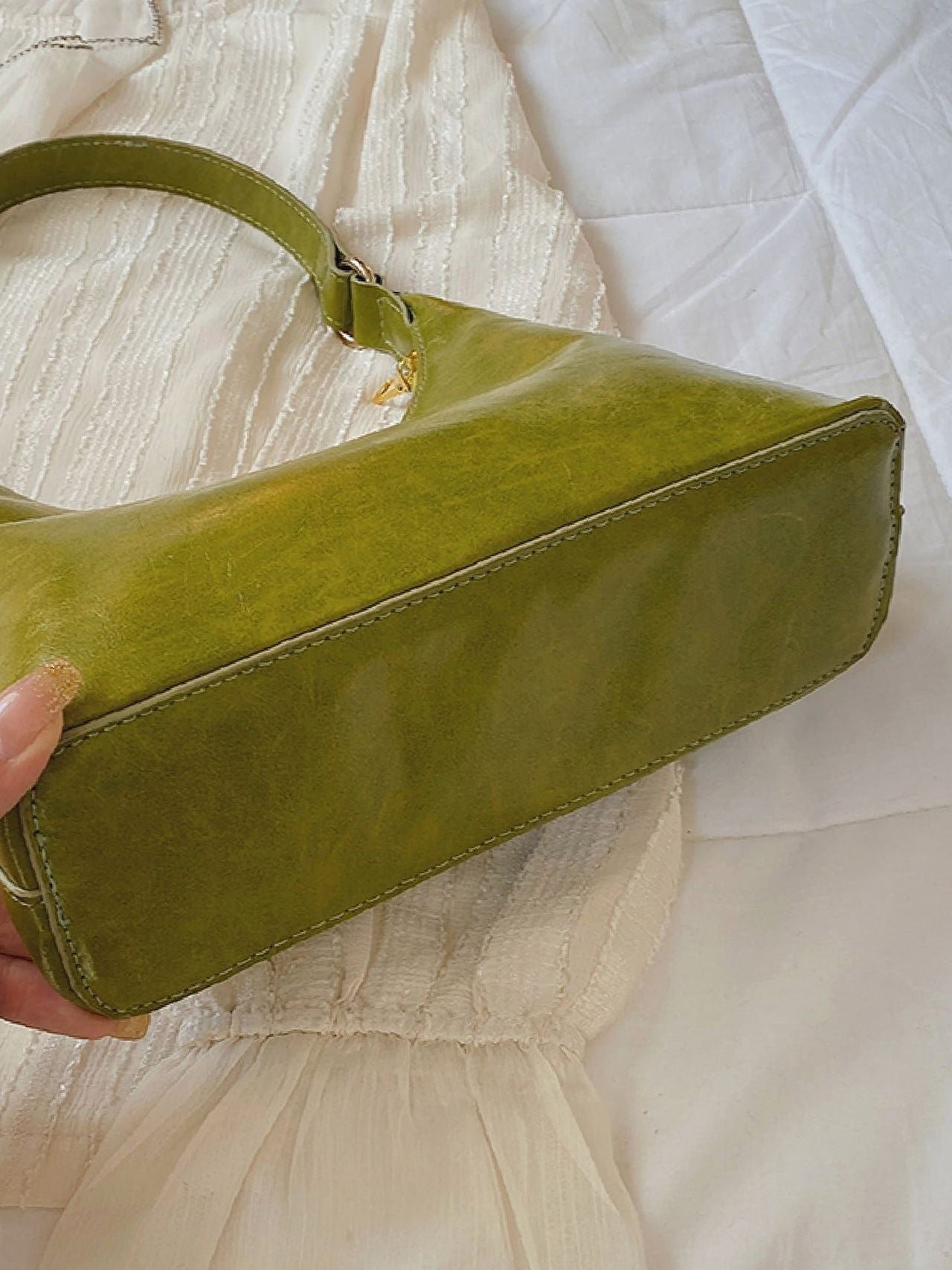 Baguette Shoulder Bag Vintage Design Women Handbag