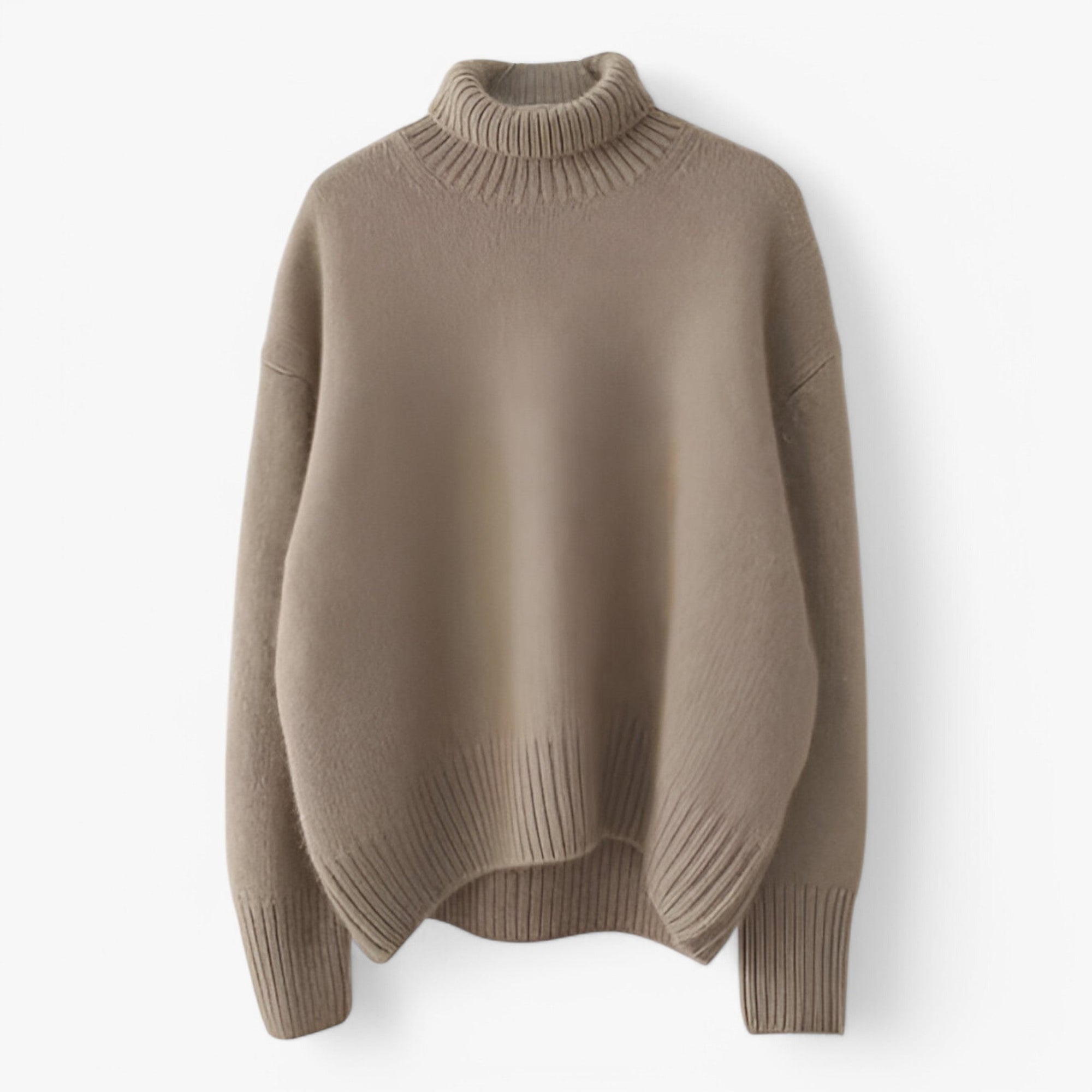 Women’s Oversized Turtleneck Knit Sweater