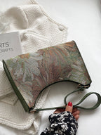 Women Square Shoulder Bag Floral Pattern