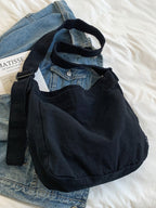 Minimalist Ripped Trim Shoulder Bag for Women Shoulder Bags