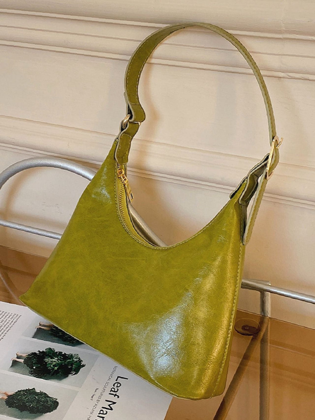 Baguette Shoulder Bag Vintage Design Women Handbag