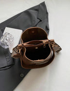 PU Bucket Bag Versatile Shoulder Handbag Women Tote Bag