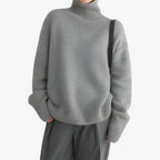 Women’s Oversized Turtleneck Knit Sweater