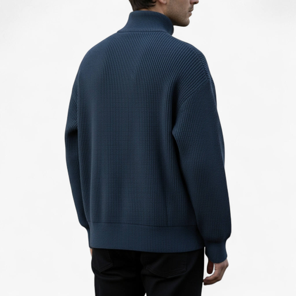 Men’s Zip-Up Knit Sweater