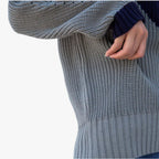 Women’s Crew Neck Geometric Knit Sweater