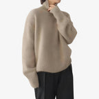 Women’s Oversized Turtleneck Knit Sweater