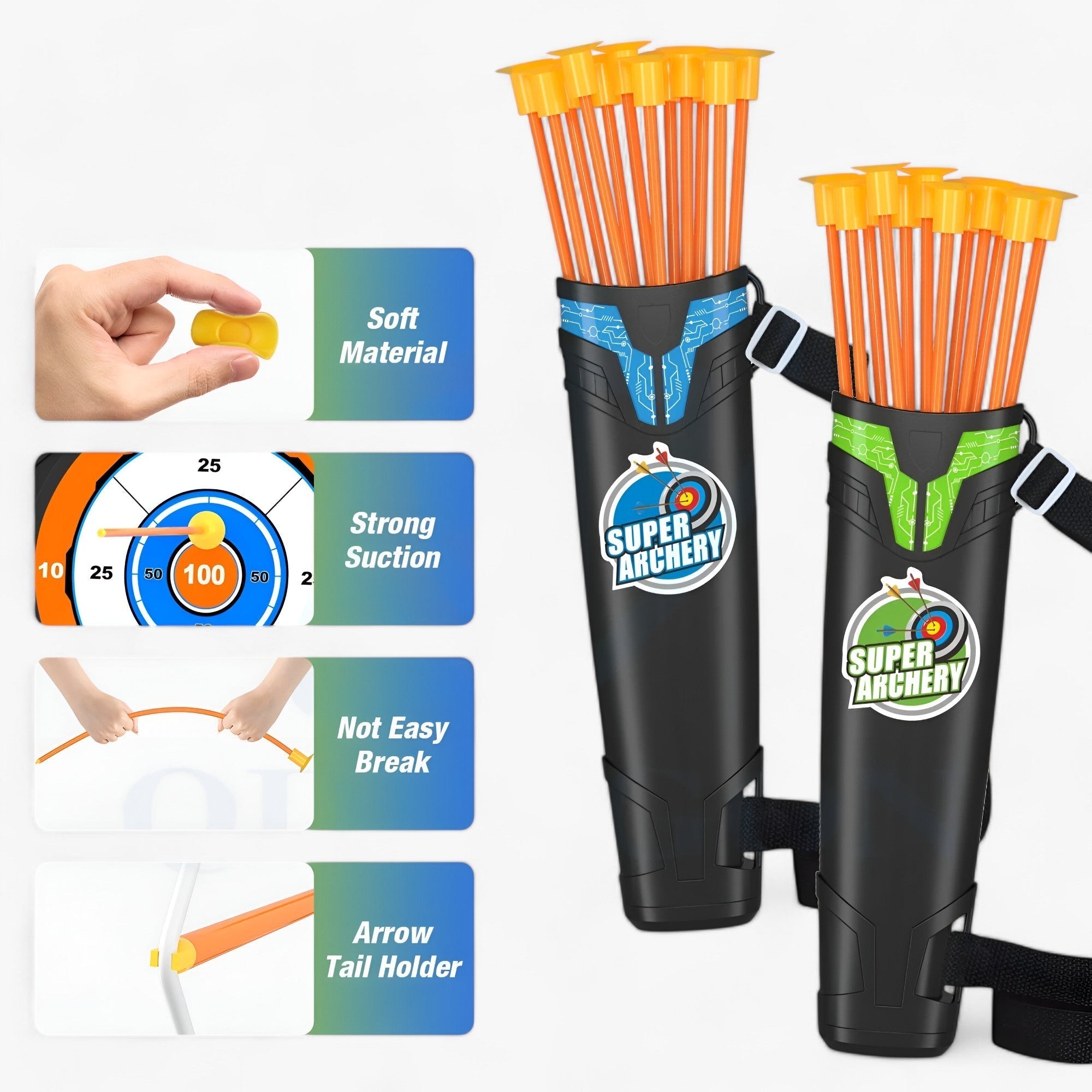Kids Archery Bow and Arrow Set with Target