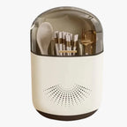 Wall-Mounted Utensil Holder with Lid and Drainage