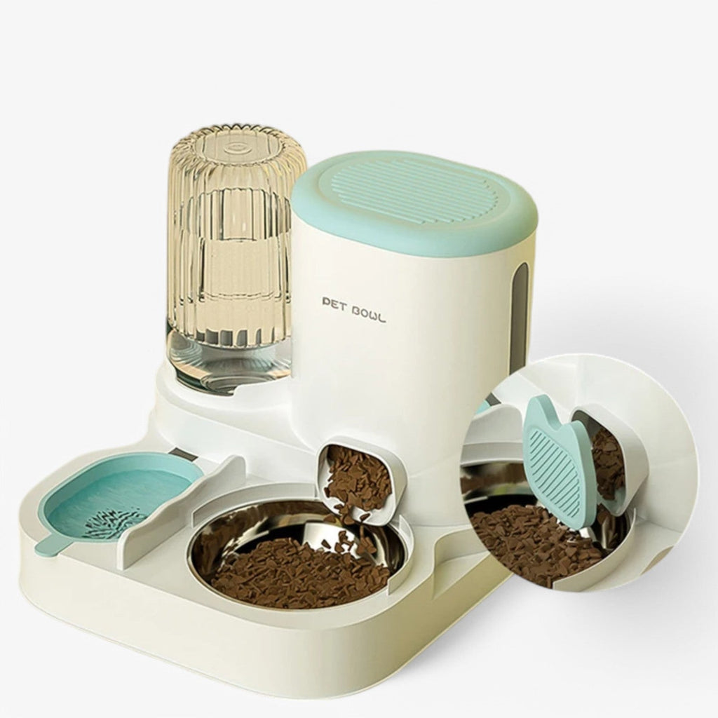 2-in-1 Automatic Pet Feeder and Water Dispenser