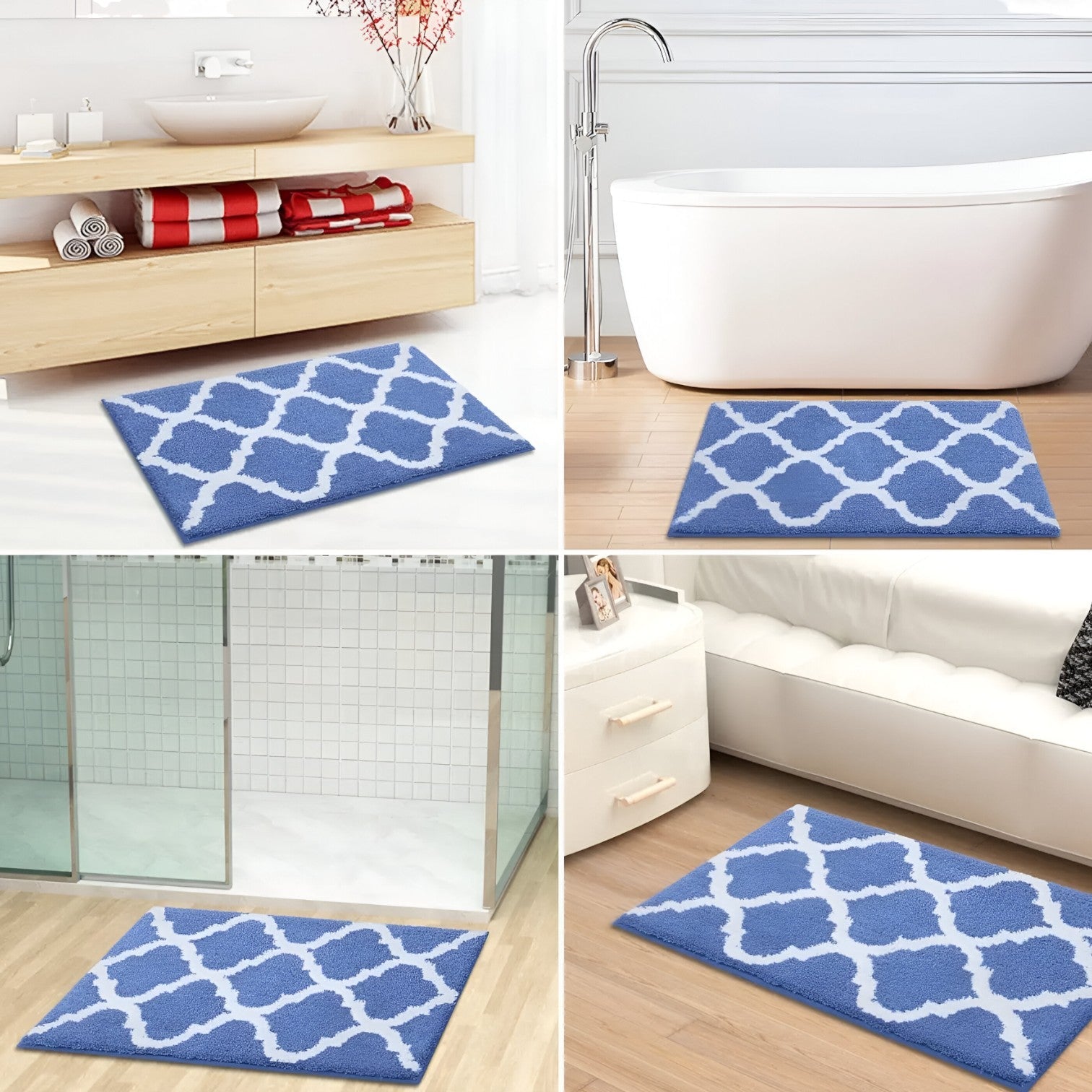 Non-Slip Microfiber Bath Mat