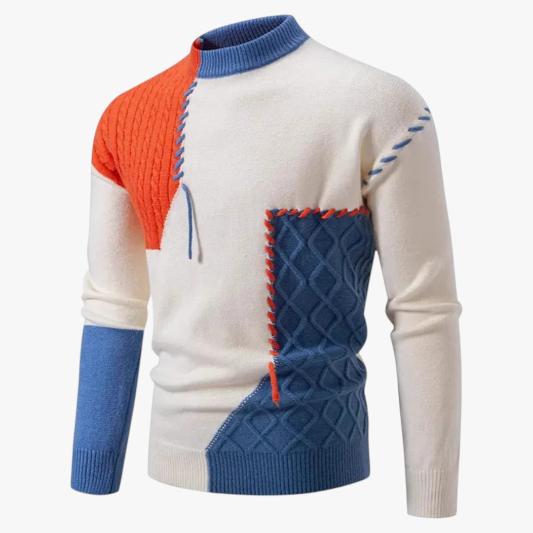 Men’s Color Block Knit Sweater