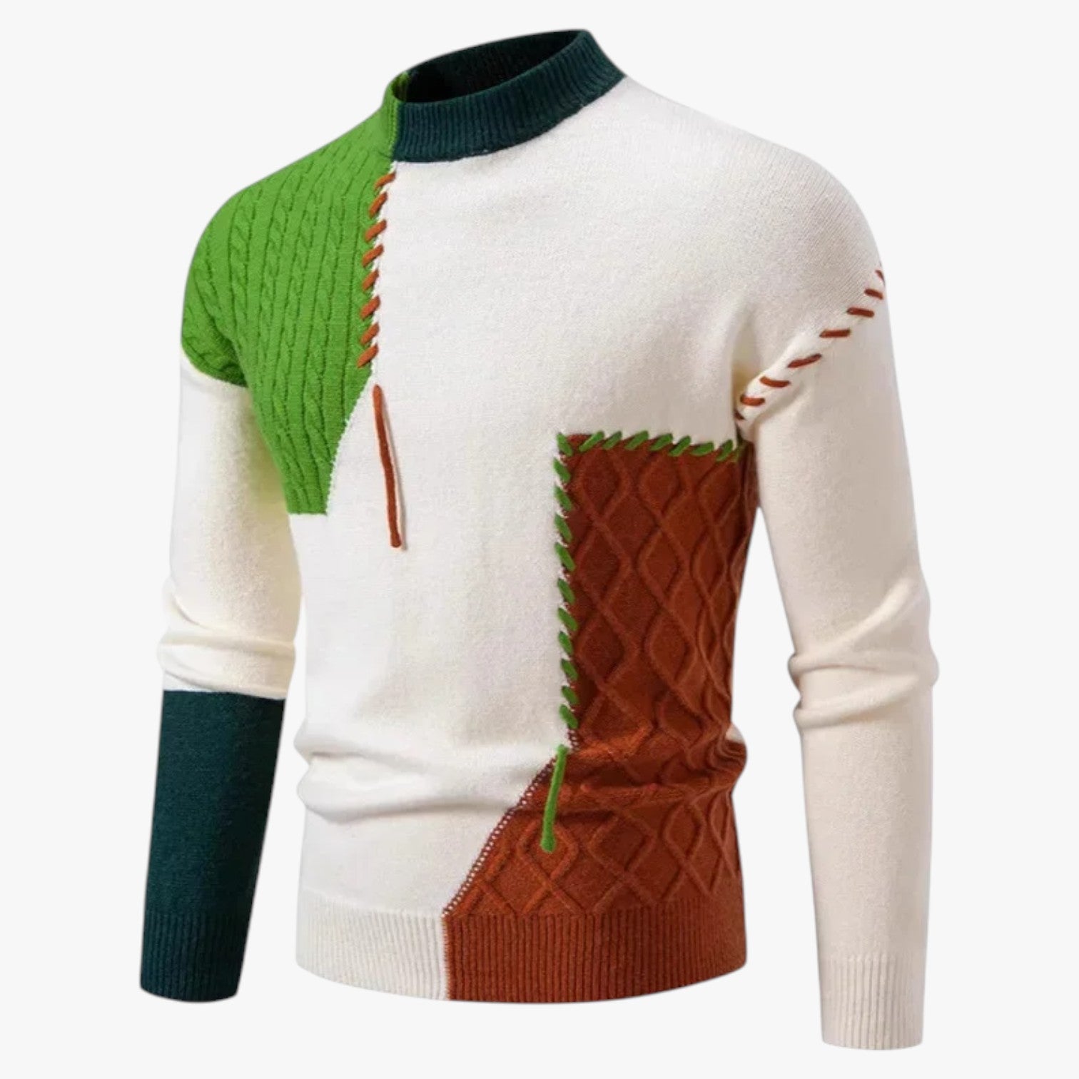 Men’s Color Block Knit Sweater