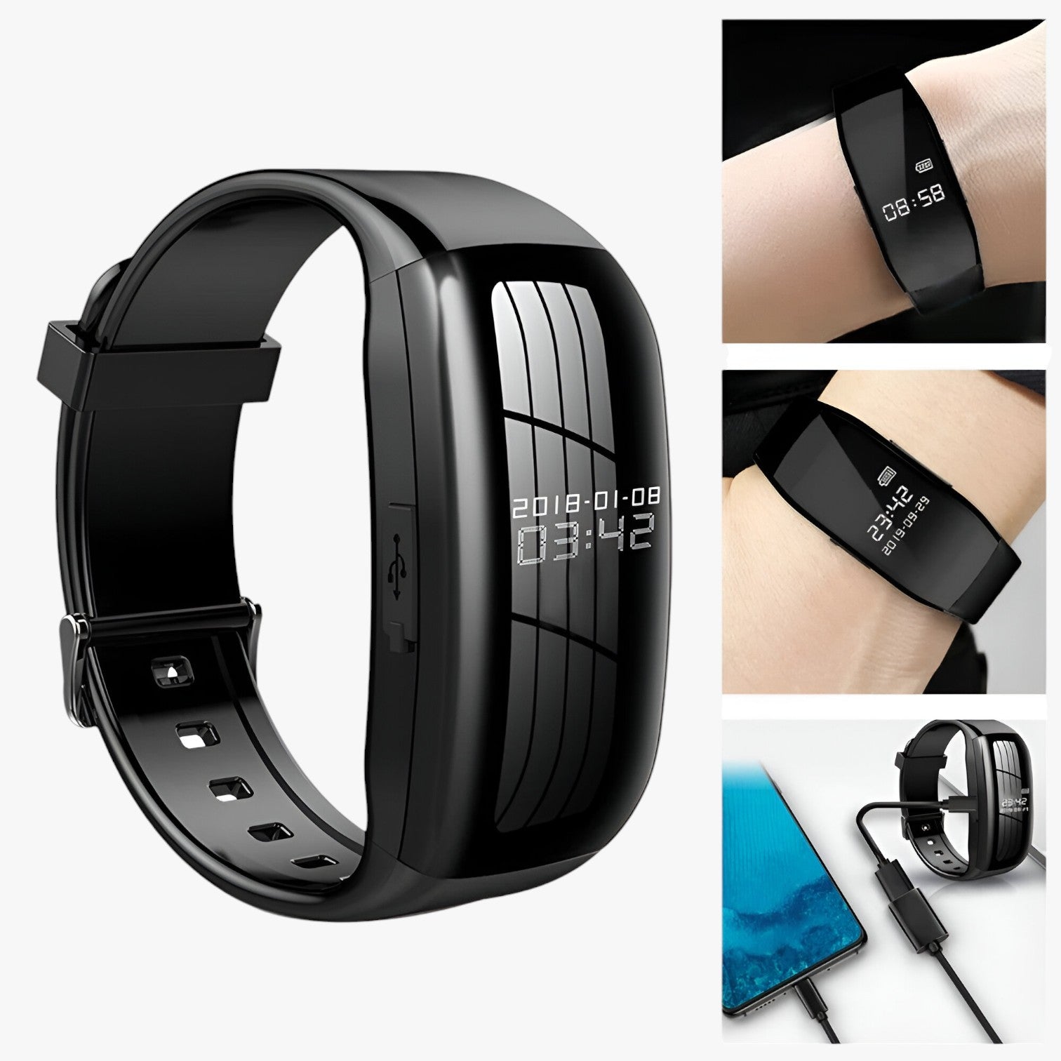 Digital Wrist Video Recorder Watch with USB Storage
