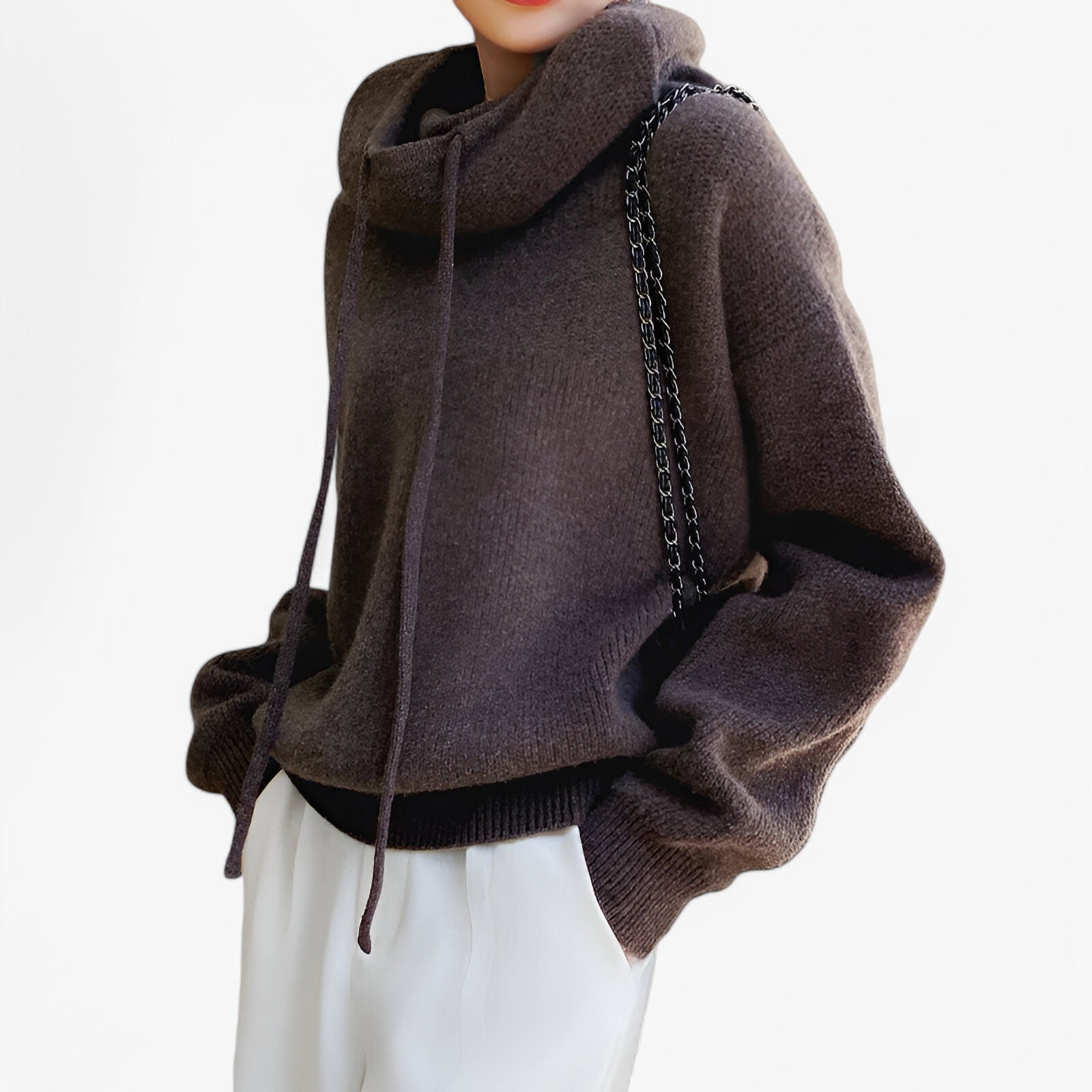 Women’s Knit Hooded Sweater