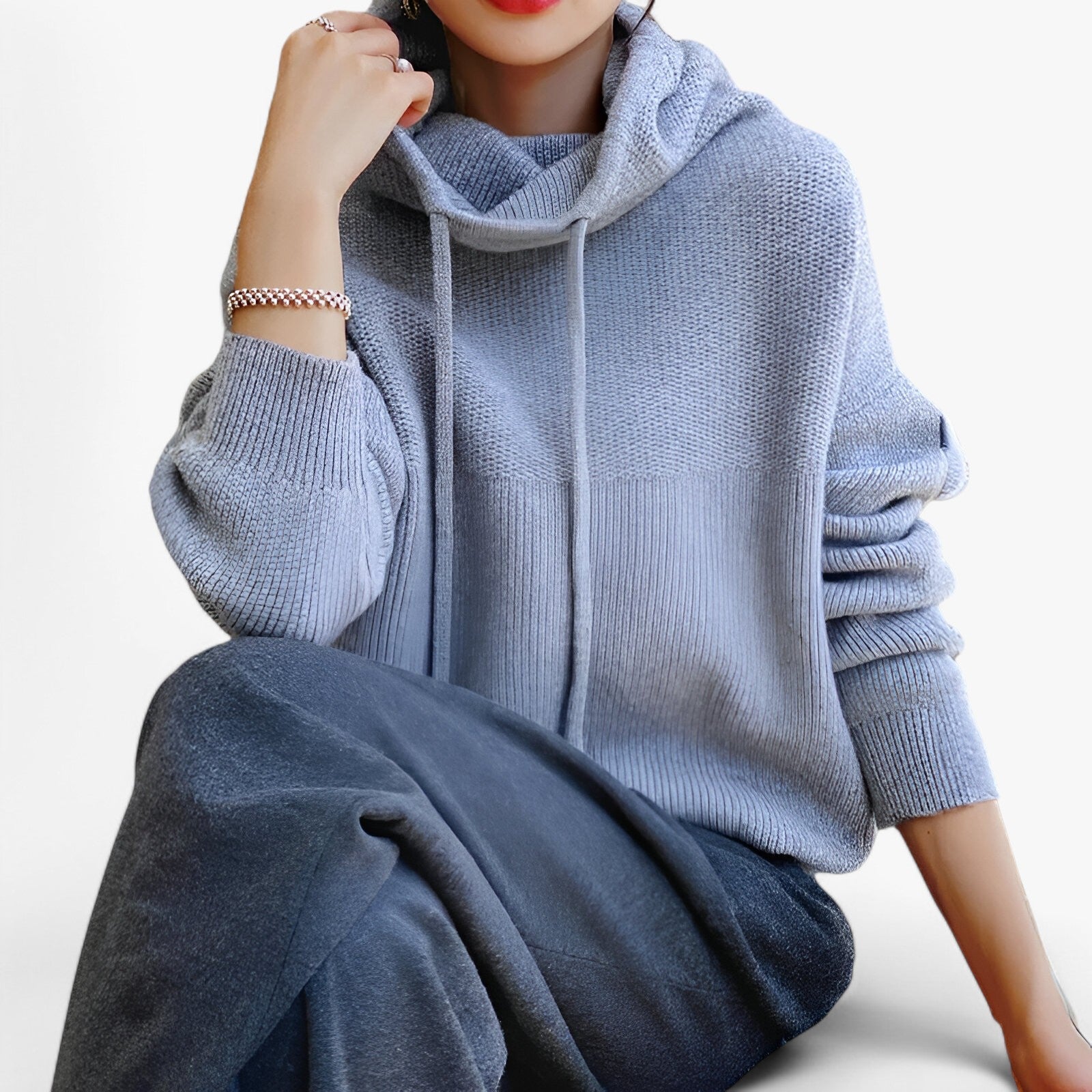 Women’s Knit Hooded Sweater